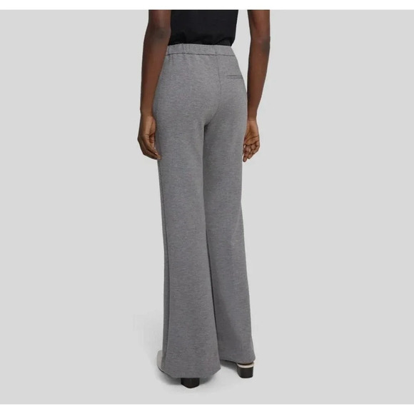 Theory Gray Slit Demitria Pull On Double Knit Jersey Women’s 10 - Picture 3 of 11